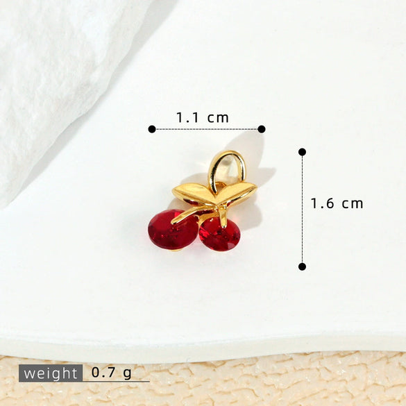 Wholesale Jewelry Fruit Style Copper Pendant Necklace With Electroplating