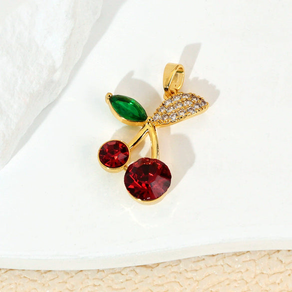 Wholesale Jewelry Fruit Style Copper Pendant Necklace With Electroplating