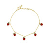 Wholesale Jewelry Fruit Style Copper Zircon Women's Tropical Fruit Bracelet