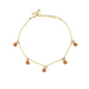 Wholesale Jewelry Fruit Style Copper Zircon Women's Tropical Fruit Bracelet