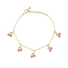 Wholesale Jewelry Fruit Style Copper Zircon Women's Tropical Fruit Bracelet