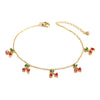 Wholesale Jewelry Fruit Style Copper Zircon Women's Tropical Fruit Bracelet