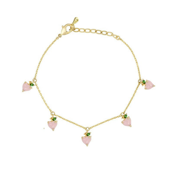 Wholesale Jewelry Fruit Style Copper Zircon Women's Tropical Fruit Bracelet