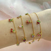 Wholesale Jewelry Fruit Style Copper Zircon Women's Tropical Fruit Bracelet
