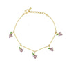 Wholesale Jewelry Fruit Style Copper Zircon Women's Tropical Fruit Bracelet