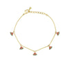 Wholesale Jewelry Fruit Style Copper Zircon Women's Tropical Fruit Bracelet