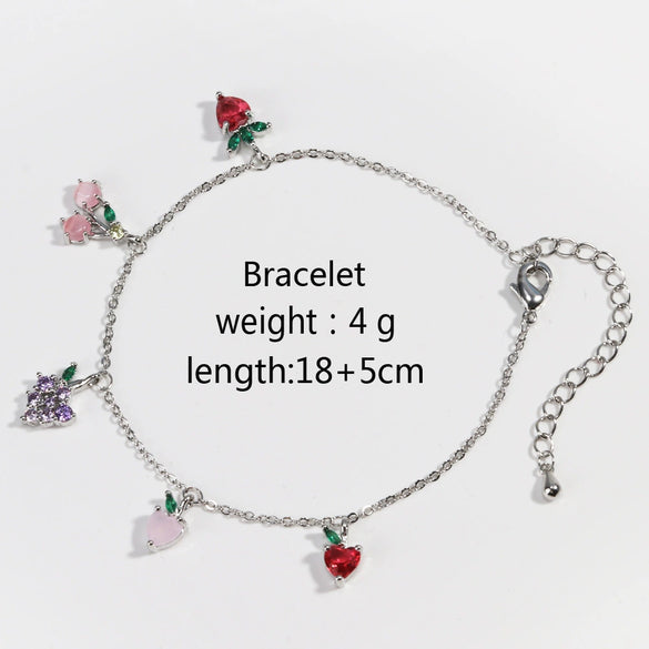 Wholesale Jewelry Fruit Zircon Bracelet For Women