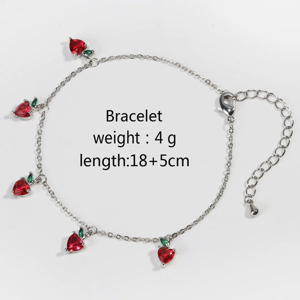 Wholesale Jewelry Fruit Zircon Bracelet For Women