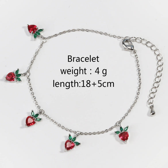 Wholesale Jewelry Fruit Zircon Bracelet For Women