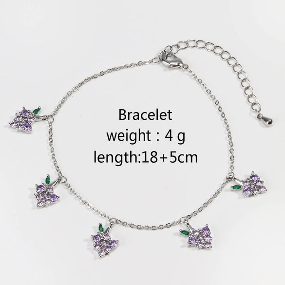 Wholesale Jewelry Fruit Zircon Bracelet For Women