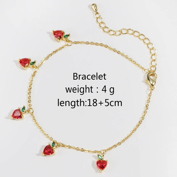 Wholesale Jewelry Fruit Zircon Bracelet For Women