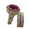 Wholesale Jewelry Geometric Alloy Diamondencrusted Electroplated Women's Ring