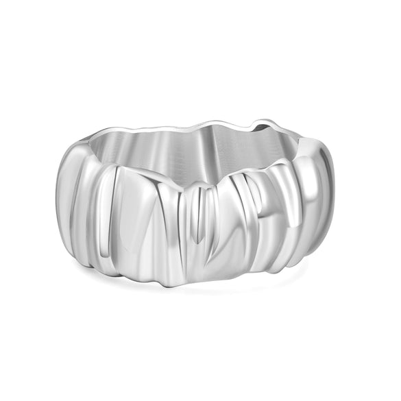 Wholesale Jewelry Geometric Alloy Electroplated Chunky Asymmetrical Spring Bracelet