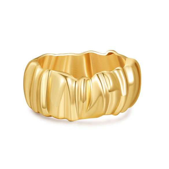 Wholesale Jewelry Geometric Alloy Electroplated Chunky Asymmetrical Spring Bracelet