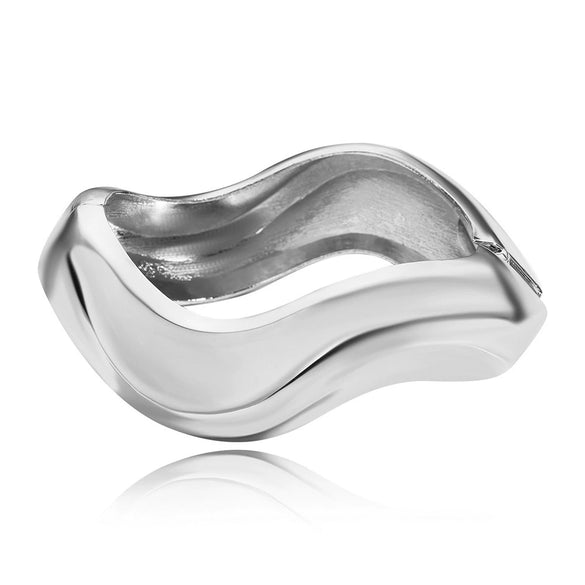 Wholesale Jewelry Geometric Alloy Electroplated Chunky Asymmetrical Spring Bracelet