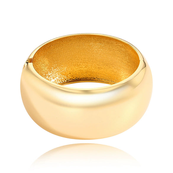 Wholesale Jewelry Geometric Alloy Electroplated Chunky Asymmetrical Spring Bracelet