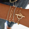 Wholesale Jewelry Geometric Alloy Electroplated Women's Bracelet