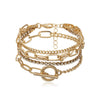Wholesale Jewelry Geometric Alloy Electroplated Women's Bracelet