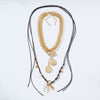 Wholesale Jewelry Geometric Animal Zodiac Imitation Pearl Pendant Zinc Alloy Electroplated Multilayer Badge Necklace For Ladies