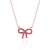Wholesale Jewelry Geometric Bow Buckle 925 Sterling Silver O Chain Necklace For Women
