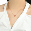 Wholesale Jewelry Geometric Bow Buckle 925 Sterling Silver O Chain Necklace For Women