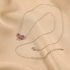 Wholesale Jewelry Geometric Bow Buckle 925 Sterling Silver O Chain Necklace For Women