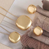 Wholesale Jewelry Geometric Copper Box Chain Necklace And Earrings Set With Glossy Finish And Electroplating Treatment For Women