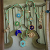 Wholesale Jewelry Geometric Copper Colorful Drop Pendant Rope Necklace With Electroplating For Men And Women