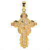 Wholesale Jewelry Geometric Copper Cross Pendant Necklace Hiphop Style Electroplated For Men And Women
