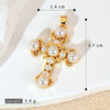 Wholesale Jewelry Geometric Copper Cross Pendant Necklace Hiphop Style Electroplated For Men And Women
