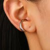 Wholesale Jewelry Geometric Copper Cshaped Electroplated Ear Clip Open Earrings Unisex