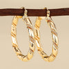 Wholesale Jewelry Geometric Copper Electroplated Highend Light Luxury Women's Ring Ear Buckle