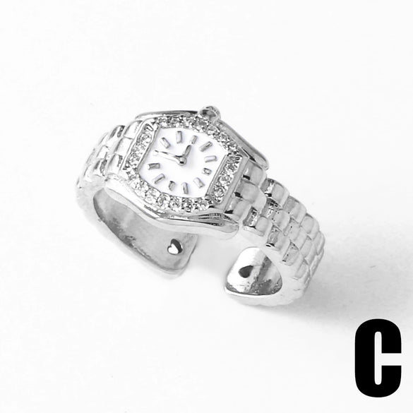 Wholesale Jewelry Geometric Copper Electroplated Ring