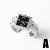 Wholesale Jewelry Geometric Copper Electroplated Ring