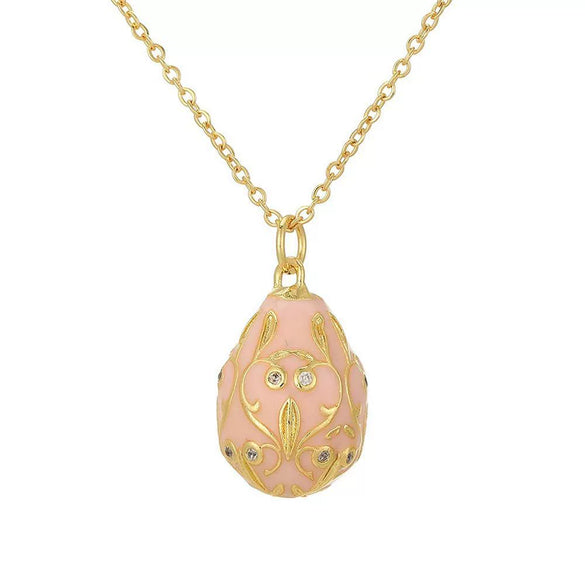 Wholesale Jewelry Geometric Copper Electroplating Dripping Oil Pendant Necklace