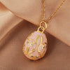 Wholesale Jewelry Geometric Copper Electroplating Dripping Oil Pendant Necklace