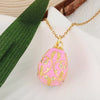 Wholesale Jewelry Geometric Copper Electroplating Dripping Oil Pendant Necklace