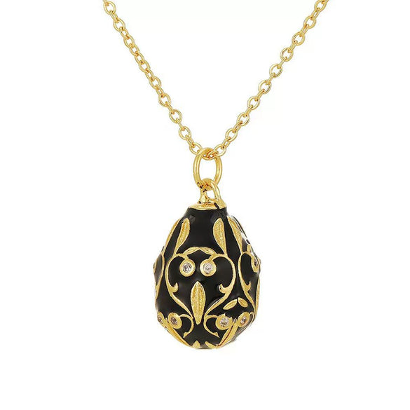 Wholesale Jewelry Geometric Copper Electroplating Dripping Oil Pendant Necklace