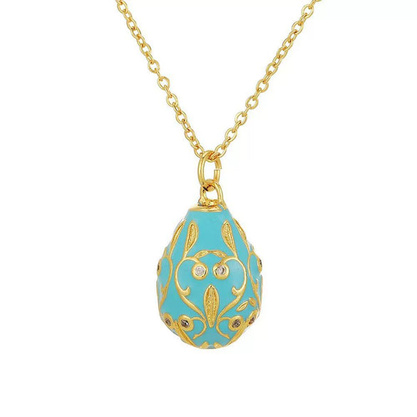 Wholesale Jewelry Geometric Copper Electroplating Dripping Oil Pendant Necklace