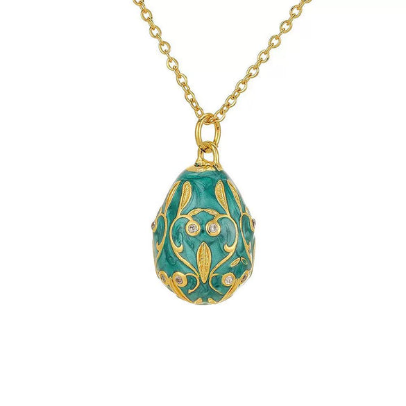 Wholesale Jewelry Geometric Copper Electroplating Dripping Oil Pendant Necklace