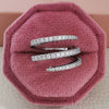 Wholesale Jewelry Geometric Copper Electroplating Three Circles Full Diamond Ring For Men And Women