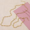 Wholesale Jewelry Geometric Copper Gold Plated Bracelet And Necklace Set