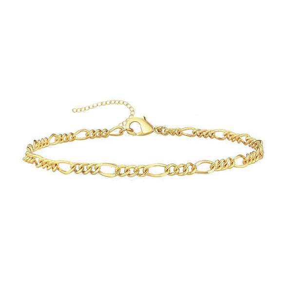 Wholesale Jewelry Geometric Copper Gold Plated Bracelet And Necklace Set