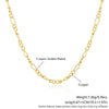 Wholesale Jewelry Geometric Copper Gold Plated Bracelet And Necklace Set
