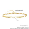 Wholesale Jewelry Geometric Copper Gold Plated Bracelet And Necklace Set