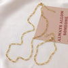 Wholesale Jewelry Geometric Copper Gold Plated Bracelet And Necklace Set