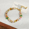 Wholesale Jewelry Geometric Copper Handmade Natural Stone Beaded Women's Clavicle Chain Necklace