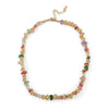 Wholesale Jewelry Geometric Copper Handmade Natural Stone Beaded Women's Clavicle Chain Necklace