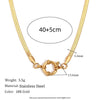 Wholesale Jewelry Geometric Copper Heart Shape Pendant Necklace With Regular Chain Gold Plated