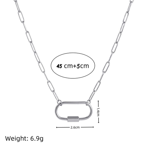 Wholesale Jewelry Geometric Copper Heart Shape Pendant Necklace With Regular Chain Gold Plated